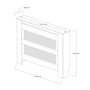 Hanah Home Armario para Radiador Termora Blanco